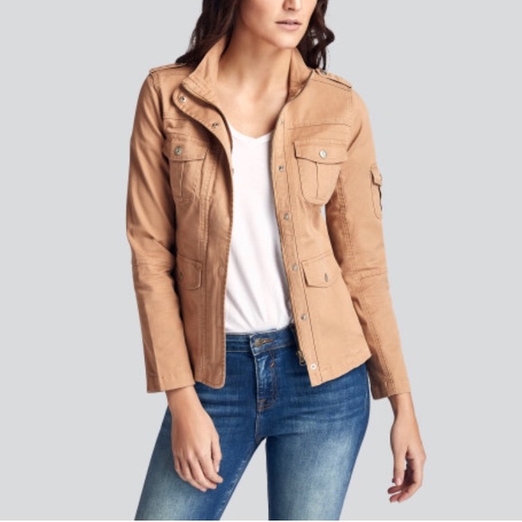 kensie fitted utility jacket